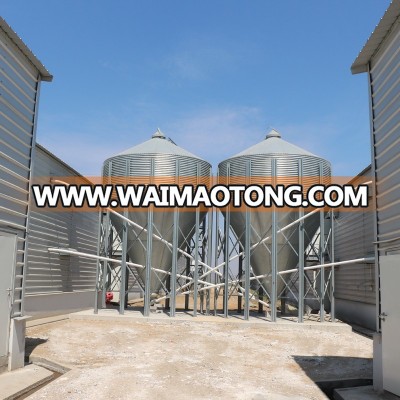 Chicken poultry farm equipment in steel chicken shed