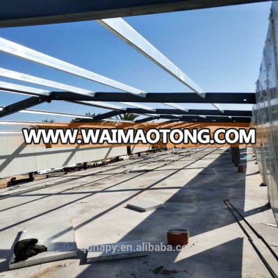 Modern poultry farm design with light steel structure frame